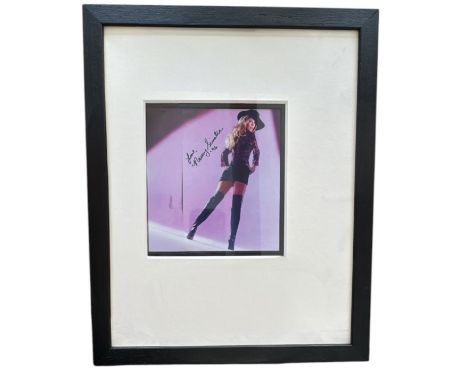 Nancy Sinatra American singer and actress signed colour photo, mounted and framed. Measures 14x11 inch appx. Good condition. 