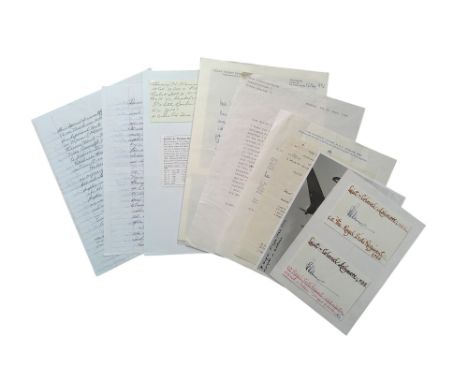 Signed military collection, Henry Wagner, Reg Payne, Brigadier General Oskar Hubert Dennhardt, WW2. Major-General Mervyn Jane