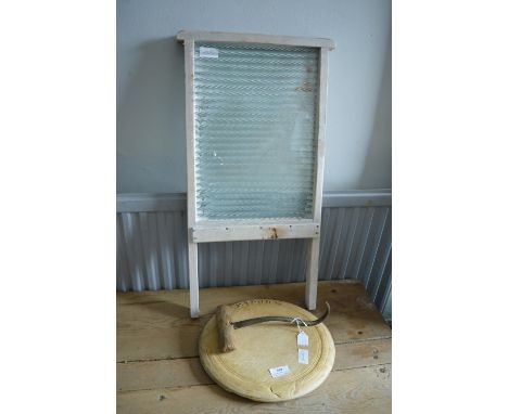 Washboard, Bread Board, and a Sack Hook 