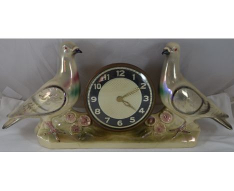 Jenna lustre china pigeon adorned clock  20-30