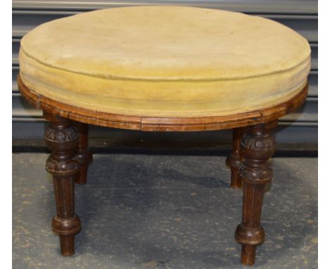 Upholstered circular stool  20-30