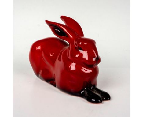 Style three, model number 1157. Rich red flambe glaze with black accents from firing process. Royal Doulton Flambe backstamp.