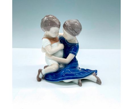 Figurine of children playing embracing. B&amp;G backstamp. Artist: Ingeborg Plockross-IrmingerIssued: 20th CenturyDimensions: