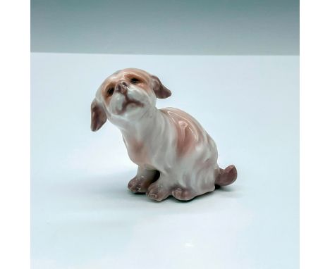 Lovely figurine of Brussels Griffon dog in brown and white coloration. DJ Copenhagen backstamp. #BrusselsGriffon #dog #Griffo