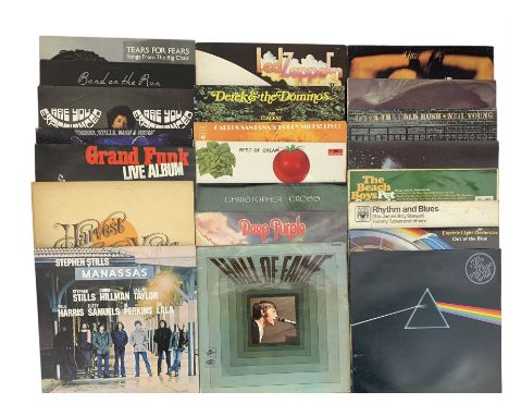 Rock / Prog LPs, approximately one hundred and eighteen albums, mostly progressive rocks including Fleetwood Mac, Beatles, De