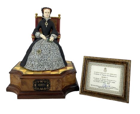 Royal Worcester limited edition figure Mary 1 from the Queens Regnant of England series modelled by Ronald Van Ruyckevelt on 