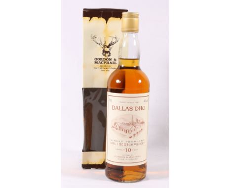 DALLAS DHU 10 year old single malt scotch whisky, bottled by Gordon & MacPhail 70cl, 40% vol. with box