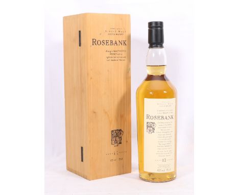 ROSEBANK 12 year old lowland single malt scotch whisky bottled under the Flora and Fauna range by DCL / Diageo 70cl 43% vol. 