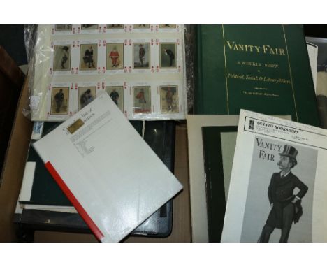 Vanity Fair cartoon characters, a collection of over 100 in bound volume XIII and loose in albums, one album dedicated to Doc