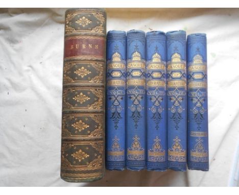 GIBBON, C. The Casquet of Literature 1st. Series Vols. I-IV, Second Series Vol.II 1872-74, 8vo orig. gt. dec. cl.numerous eng