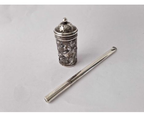 A pierced pepper (no liner) and a thermometer holder