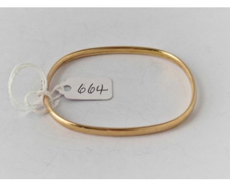 A gold bangle, 9ct, 5.1 g.