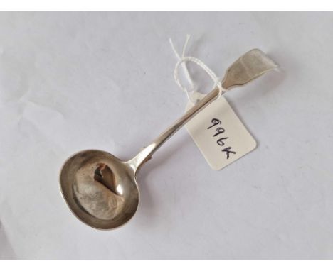 A William IV Exeter cream ladle, plain fiddle pattern 1834 by WS