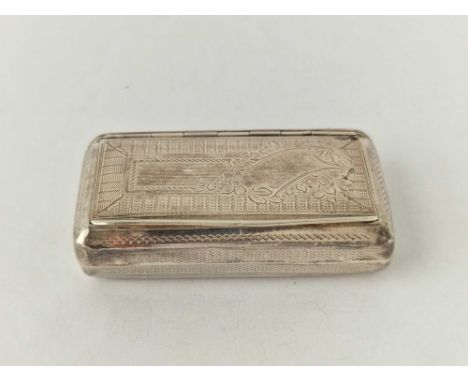 A French snuff box with lobed sides, 2.5” wide