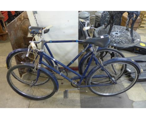 Two vintage lady's and gentleman's BSA bicycles