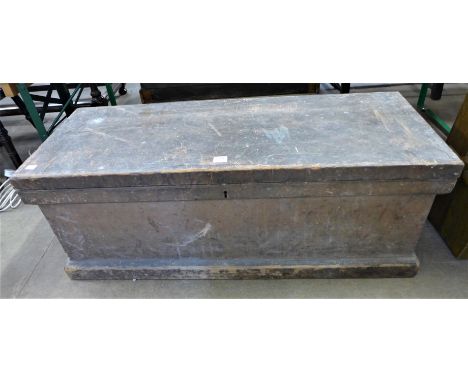 A Victorian pine tool box
