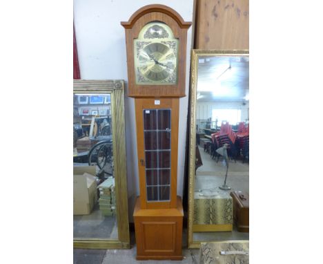 A Danish teak longcase clock