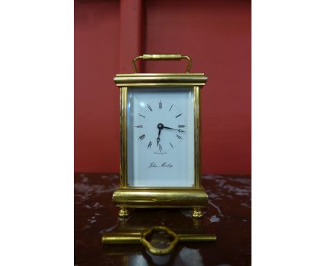 A John Marley brass carriage clock