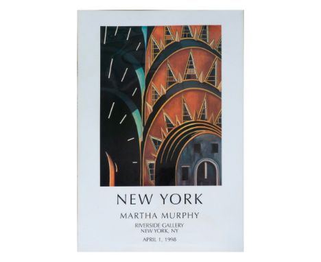 High quality poster print with glossy laminate finish. Features painting of the beautiful art deco architecture beneath the s