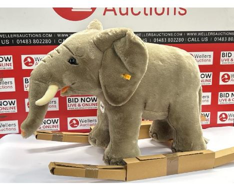 STEIFF TRAMPILI RIDING ELEPHANT 70CM / RRP: £649 / APPEARS NEW OPEN BOX PLEASE SEE IMAGES / H26