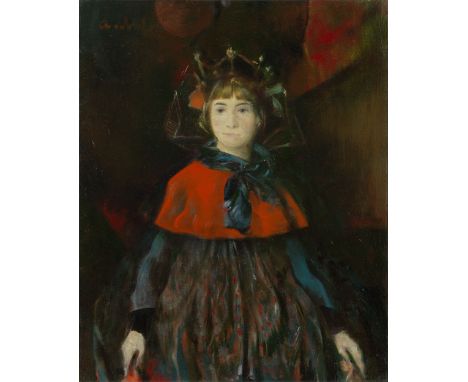 *MYLNIKOV, ANDREI(1919–2012) Portrait of a Girl , signed, also further signed with initials, titled in Cyrillic and dated 199