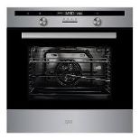Boxed Cooke & Lewis CLPYSTa Built-in Single Pyrolytic Oven. - R9BW.