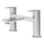 GoodHome Akita Gloss Chrome effect Deck-mounted Manual Single Bath Filler Tap. - PWBW.