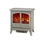 Focal Point Weybourne 1850W Matt Sage grey Electric Stove. - R9BW.