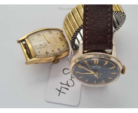 Two gents wrist watches (one ex services with second sweep WO one ex Bulova with seconds dial WO)