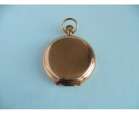 A 9ct gold Hunter Pocket Watch, signed Tho's Russell &amp; Son, Liverpool, with Swiss 15 Jewels signed movement, No. 4141, Pa