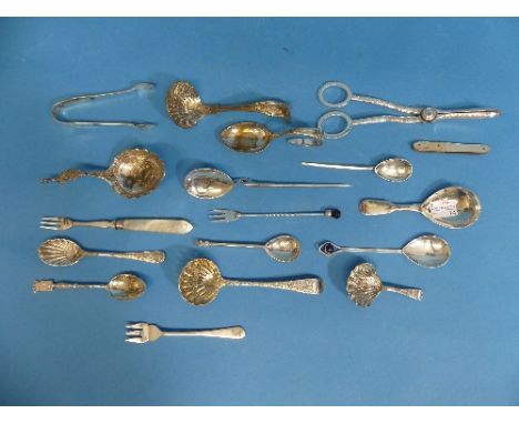 A Victorian silver fiddle pattern Caddy Spoon, by Samuel Hayne &amp; Dudley Cater, hallmarked London, 1860, together with a d