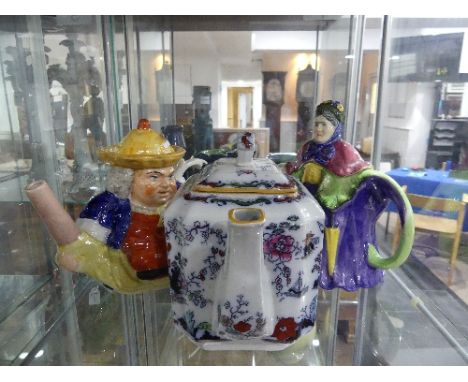 A collection of Six ceramic Teapots; including Ashworth Bros 'Hanley' imari pattern, a Doulton's Burslem self pouring teapot,