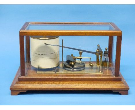 An early 20th century "Simplex" Barograph, by Fastorelli &amp; Rapkin Ltd, London, Rd. No. 468791, in mahogany framed five-gl