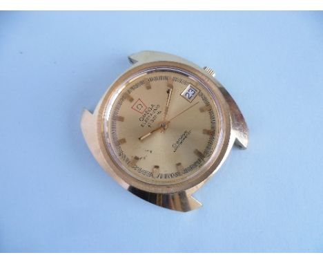 An Omega Genéve Electronic f300Hz Chronometer gold-plated gentleman's Wristwatch, ref. 198.030, circa 1975, serial no. 348034