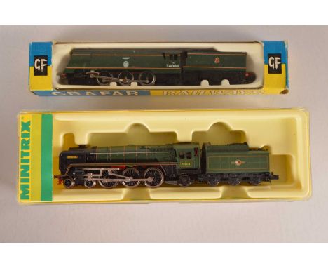 Graham Farish and Hornby Minitrix N Gauge BR Steam Locomotives with Tenders (2),  both boxed/cased, Hornby Minitrix 12037 Cla