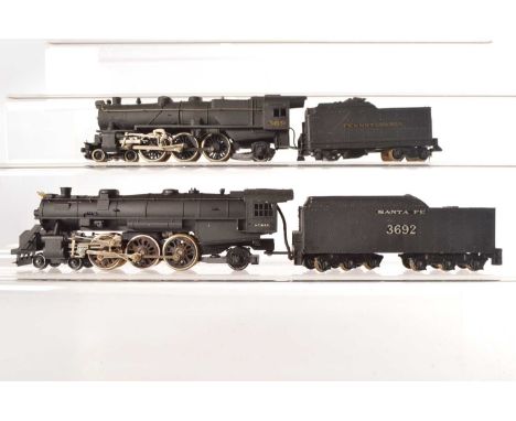 Rivarossi Archive Early HO Gauge American Steam Locomotives and Tenders (2), both unboxed, with heavy die cast metal bodies, 