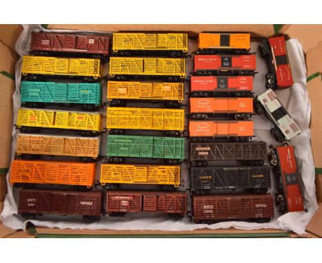Rivarossi Archive HO Gauge American Freight Stock Cattle Trucks and Vans (25), all unboxed, Rivarossi and associated manufact