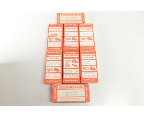 ABS Models Streetscene Series boxed 00 Gauge Vehicle kits (8),  R 420 LCC Snowplough circa 1930 ex O Class, R 201 LTL Type Sc