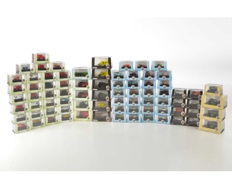 Oxford Diecast N Scale Trackside Vehicles (78), all cased individual models with card sleeves, vintage and modern  vehicles, 