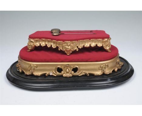 A Victorian gilt wood mantel clock stand with a scrolling leafy gilt frieze 45cm, a gilt wood Serpentine mantel clock stand 3