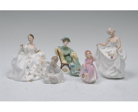 A Royal Doulton figure Ascot, issued 1968-1995, HN2356 by M Nicholl, 14.6cms, Tracey, HN2736 by D.V Tootle, 19.1cms My Love, 