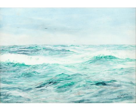 William Lionel Wyllie, R.A. (British, 1851-1931)A view out to sea signed 'WLWyllie' (lower right)watercolour24.4 x 34.6cm (9 