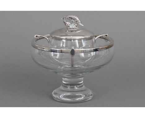 ROBBE&amp;BERKING Silber Kaviarschale Deutsch, 2 Hälfte 20. Jahrhundert, Silber gestempelt "R&amp;B 925", "Robbe&amp;Berking"