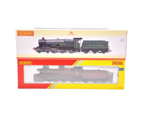 Hornby OO gauge model railway locomotive, two including R3169 GWR 4900 Class 'Olton Hall', 5972, possibly DCC fitted; R2848 G