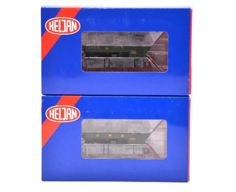 Heljan OO gauge model railway tank locomotives, two including ref 1320 GWR 0-6-0 no. 1366; ref 1322 GWR 0-6-0 no. 1370, both 