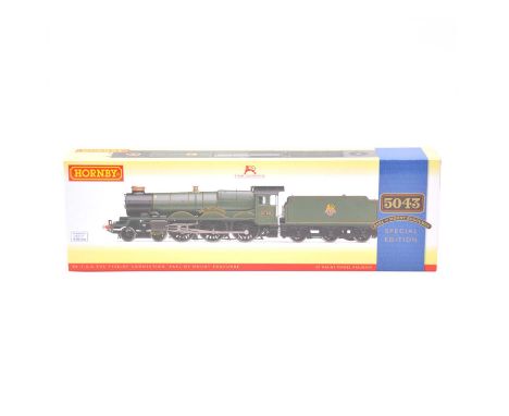 Hornby OO gauge model railway locomotive with tender, ref R3301 BR 4-6-0 Castle Class, The Tyseley Collection, 'Earl of Mount