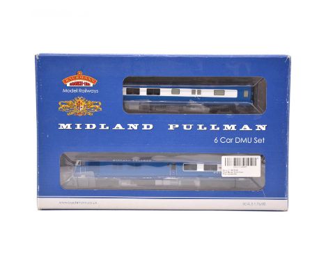 Bachmann OO gauge model railway set ref 31-255DC Midland Pullman six-car unit, Nanking blue, DDC on board, boxed.