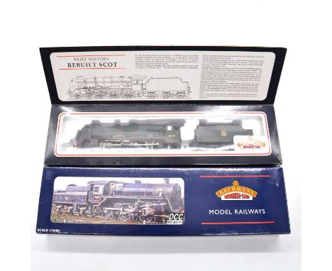 Bachmann OO gauge model railway locomotives, two including ref 32-952A BR 2-6-0 Standard class no. 76079, DCC ready; ref 31-2