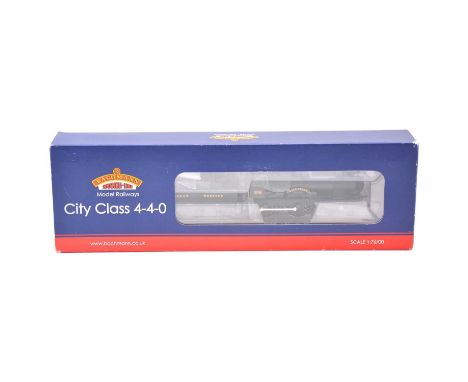 Bachmann OO gauge model railway steam locomotive with tender, ref 31-728 GWR City class 4-4-0 'Killarney' no. 3708, 21 DCC, b