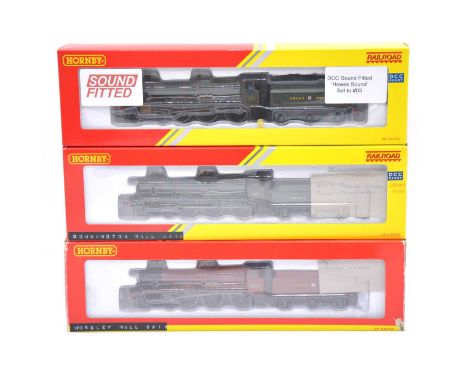 Hornby OO gauge model railway locomotives with tenders, three including two ref R3170 GWR class 4900 'Adderley Hall', 4901, b